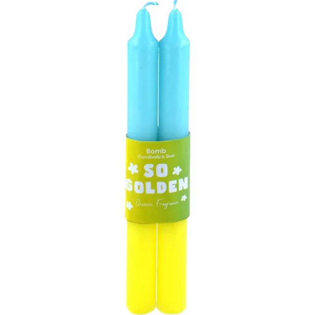 Bomb Co So Golden Two Tone Candle blauw/geel
