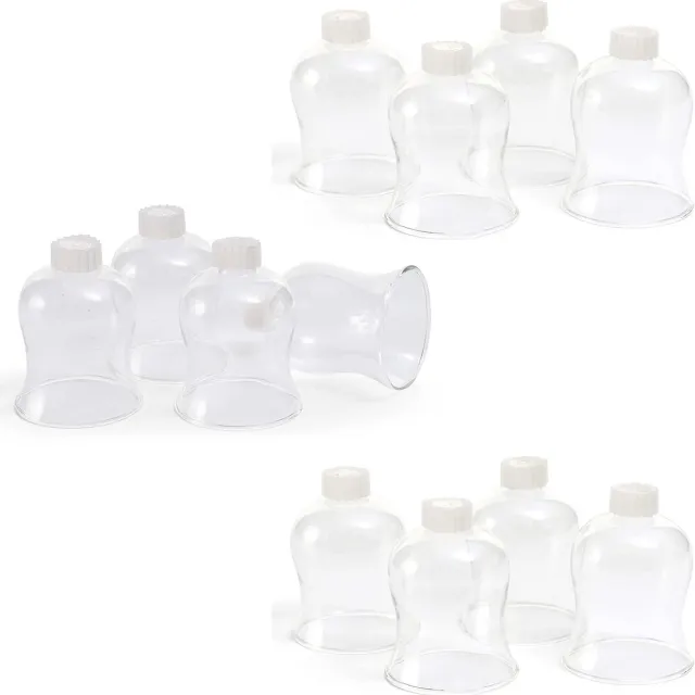 Novaliv 12x waxinelichthouder helder 8 cm glazen opzetstuk voor kandelaar kaarsenhouder glas adventskrans waxinelichthouder stokje kaarsenhouder kaarsenstok 6 cm