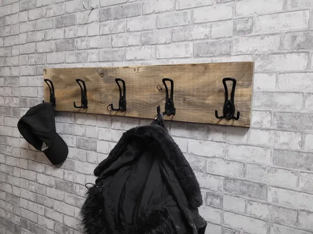 Style wood Steigerhout -Kapstok berken grijs