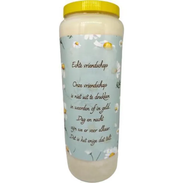 noveenkaars Echte Vriendschap - Noveenkaars - 9 dagen brander (5 stuks) Wit