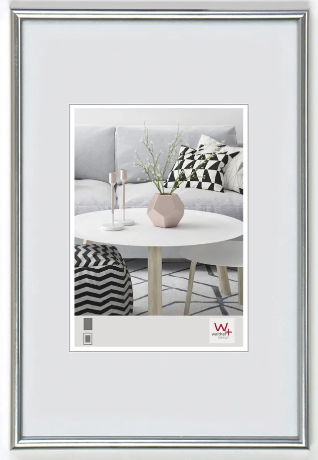 Walther Galeria - Kunststof lijst - Fotoformaat 30x45 cm - Zilver