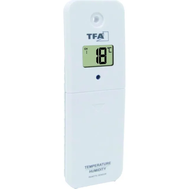 TFA Dostmann 30.3239.02 Thermo- en hygrosensor Draadloos 868 MHz Kleurloos