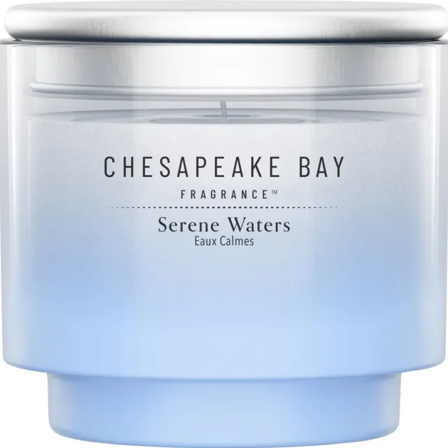 Chesapeake Bay Fragrance Serene Waters Small geurkaars, 25 uur blauw