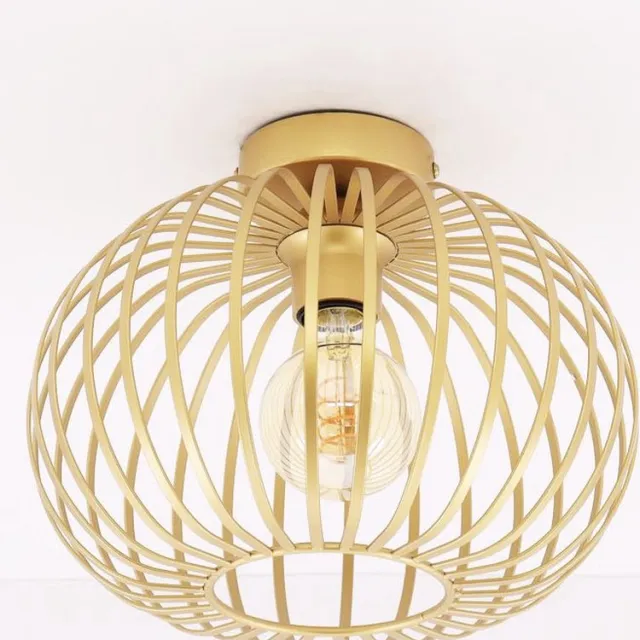 Barco Plafondlamp - Zand - metaal - 30cm goud