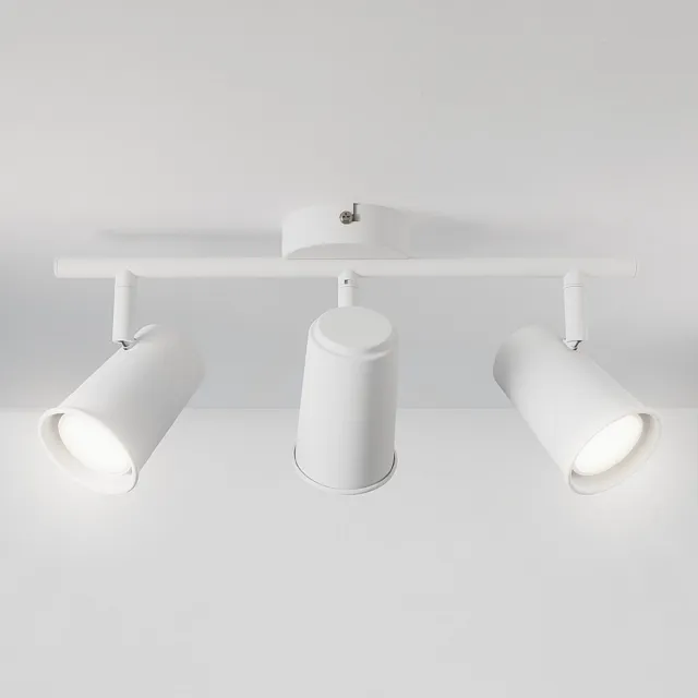 HOFTRONIC Riga LED Plafondspot 3 Lichts GU10 6000K Daglicht wit - Wit - Spotje - Opbouwspot L474mm - Modern - Plafondlamp Woonkamer, Slaapkamer, Gang, Keuken