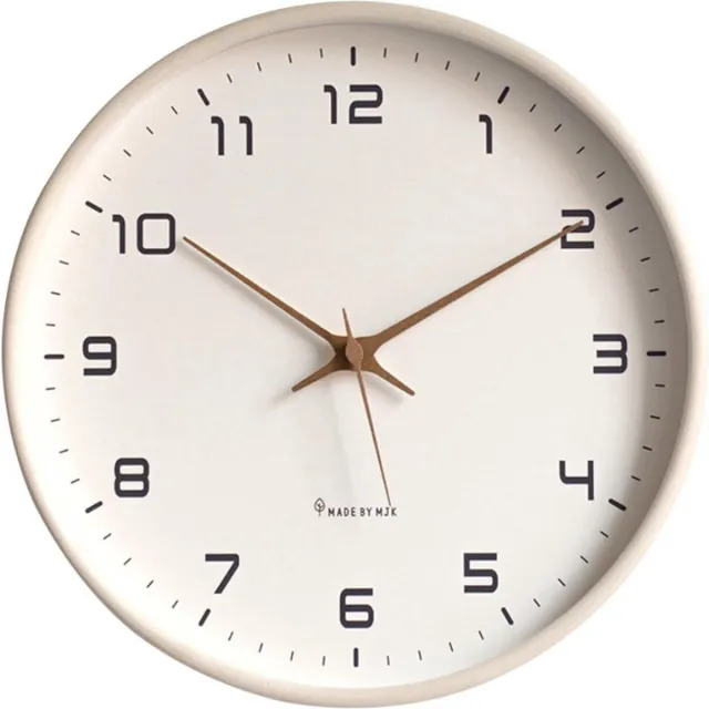 Thuys Moderne – Ronde – Stille – Houten – Wandklok – Wanddecoratie – Batterij Beige