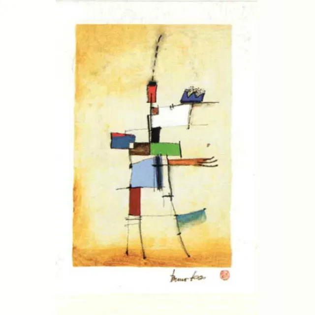 Verkerke poster Bruno Haas - Die spur 60 x 80 cm Multicolor