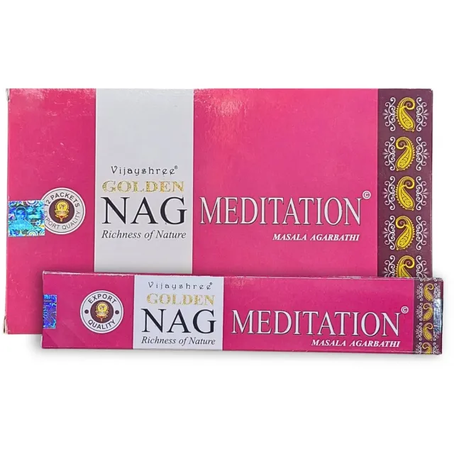 Ruben Robijn Golden Nag Meditation wierook 15 grams - doos van 12 st. n.n.b