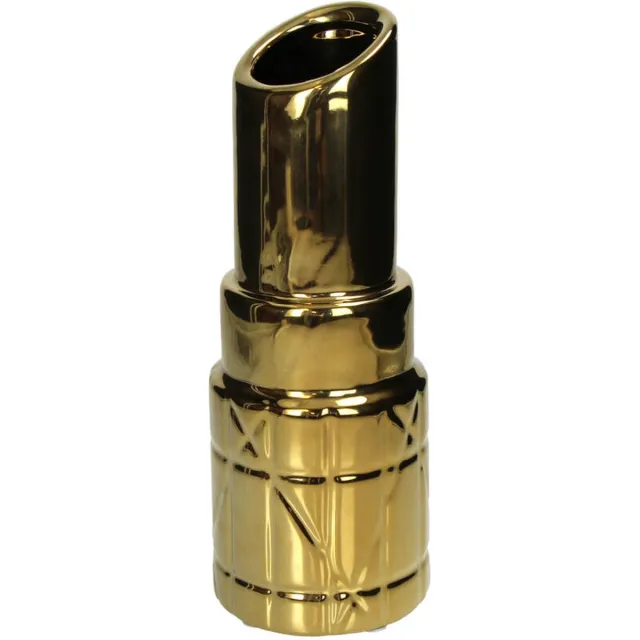 Looliving vaas LIPSTICK gold 10x10x27cm
