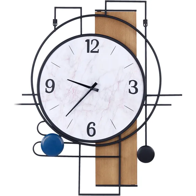 Beliani TAVEL - Wandklok - Meerkleurig - MDF