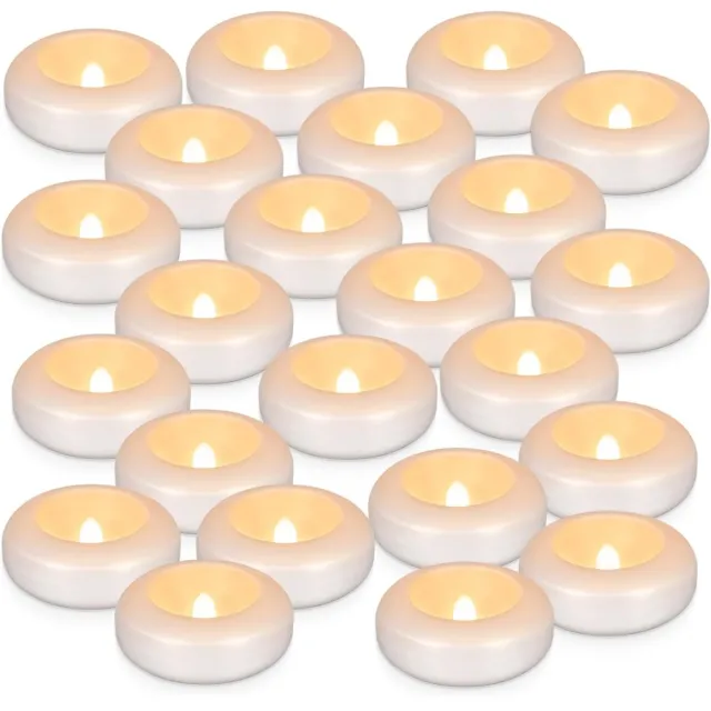 Huttutu Theelichtjes - 24 Stuks Waterdichte LED Theelichtjes - Warm Wit Flickerend Licht - Geschikt voor Bruiloft Feest Tafeldecoratie Zwembad en Spa - Drijvende Bloemblaadjes Stijl - 24 Stuks