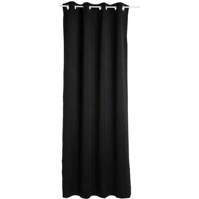 Atmosphera Créateur d'intérieur® Set van 2 verduisteringsgordijnen met oogjes ODÉLIE Noir