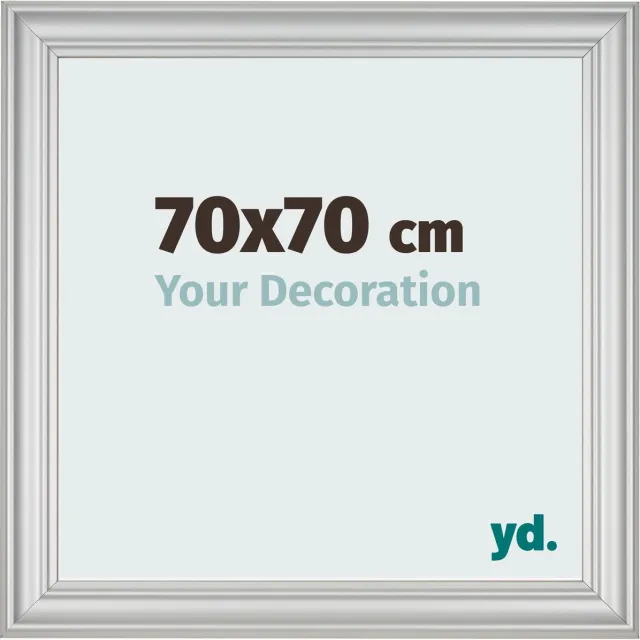 yd. Your Decoration - Fotolijst 70x70 cm - MDF - Zilver Mat - Lazio