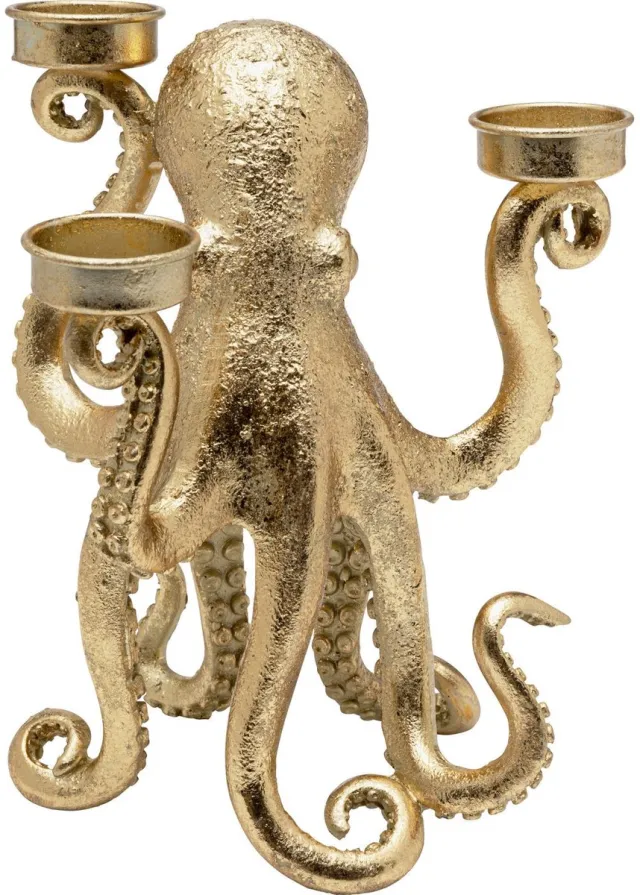 Kare Design Kandelaar goud octopus 23cm Kare Design