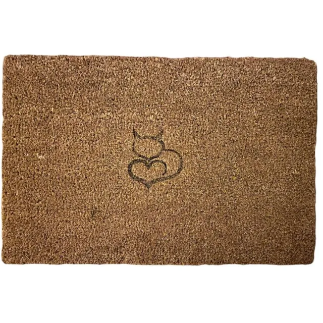 CNCCreative Deurmat - Deurmat met tekst - 60x40cm - Deurmat grappig - Deurmatten voor buiten - Deurmat binnen met print - Deurmat kokos - Kat - Deurmat buiten - Deurmat binnen - Deurmatten Kokos v1