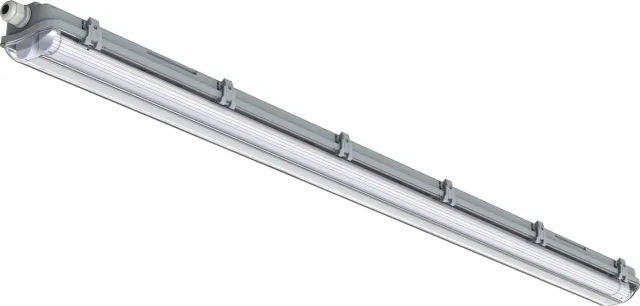 LED's light by Shada FastFix LED TL Armatuur dubbel 120 cm incl. 2 x LED TL lamp - voor alle ruimtes - 120cm - Tl-buizen - Tl-armaturen - Tl-verlichting grijs