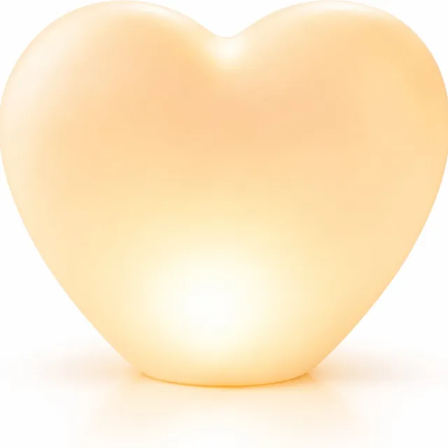Lexum Hartvormige Nachtlamp – Warm Wit LED – Sfeerlamp – Tafellamp – Decoratieve Verlichting – Nachtlicht