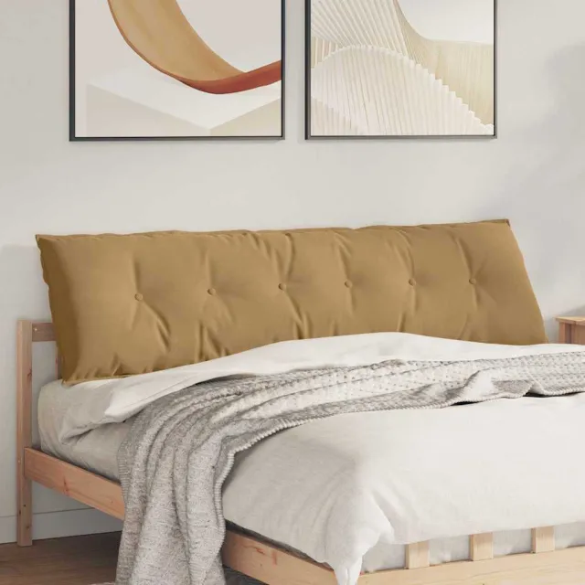 vidaXL Rugkussen Bruin 180 x 50 x 19 cm Katoen Stof
