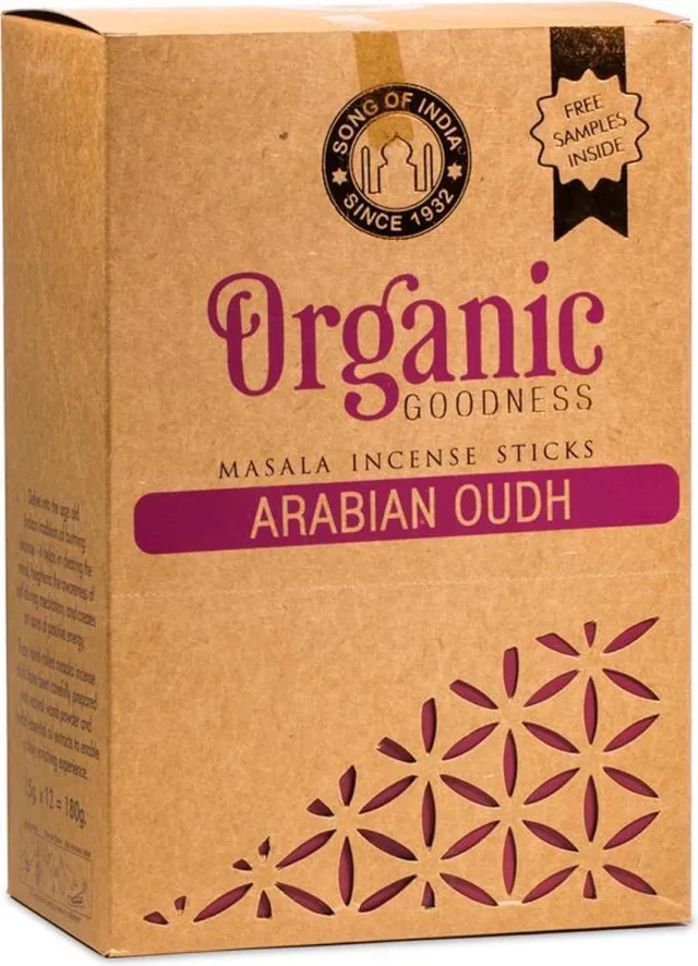 Organic Goodness Masala Wierook Arabische Oudh (12 pakjes van 15 gram) meerkleurig