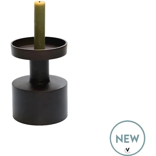 Vase The World Kandelaar Navarro | XSmall | Brons | Ø11 x H15 cm | 2 in 1