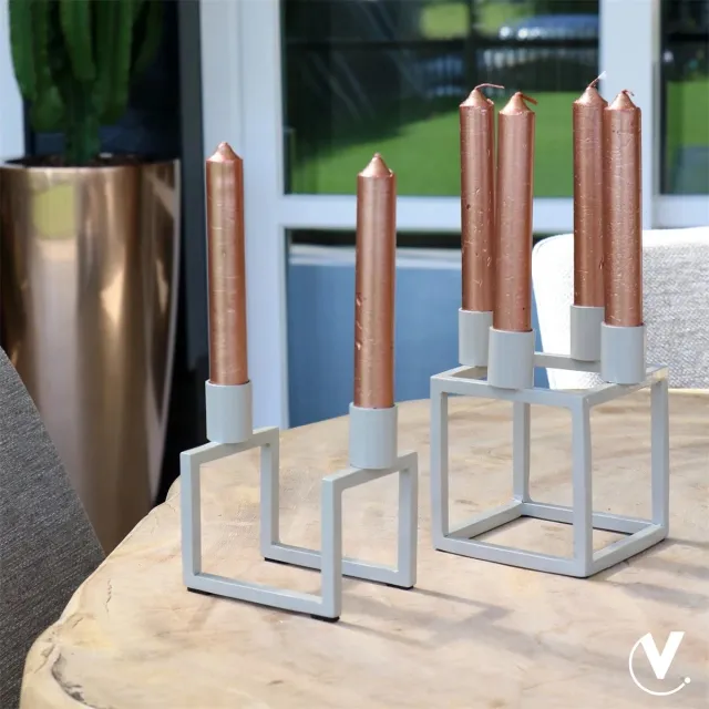 Vase The World Kandelaar Taltal | Small | ivoor | L10 x B7 x H11 cm