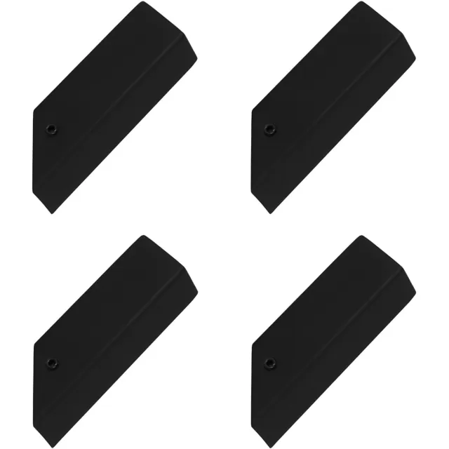 QUVIO Wandhaken - Handdoekhaakjes - Muurhaakjes - Kapstokhaakjes - Muurkapstokken - Zwart - RVS - 6,5 x 2,5 x 6 cm - Set van 4