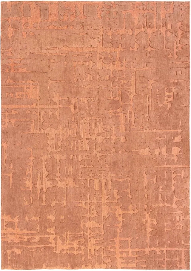 Louis de Poortere Wasbaar Binnen & Buiten Vloerkleed - 200 x 280 cm - Louis De Poortere Baobab Za Copper - Laagpolig Tapijt - Gerecycled PET - Made in Belgium - Circulair Roze