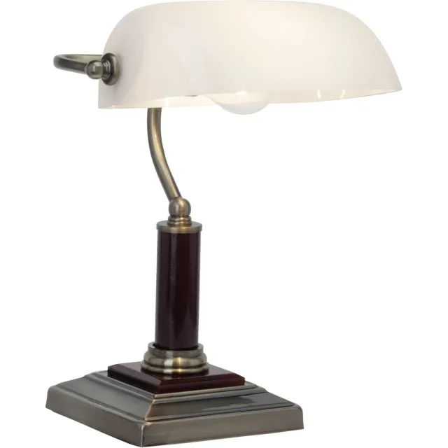 DailySupplies® Bankierslamp - Bureaulamp - Notarislamp Authentiek - Daglichtlamp - White Wit