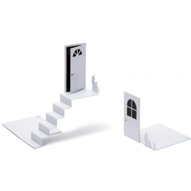 Peleg Design Boekensteun Bookstairs set van 2 Wit