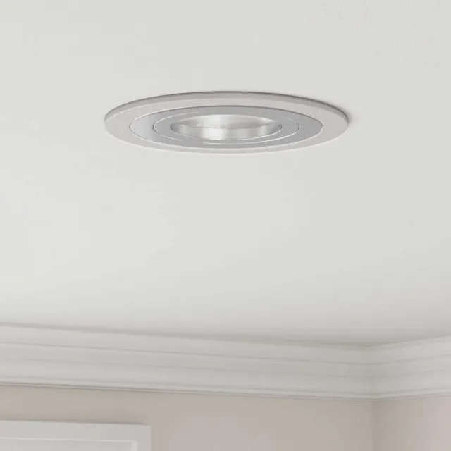 vidaXL Spotje 24 st zilver 9 x 9 x 2 cm Aluminium
