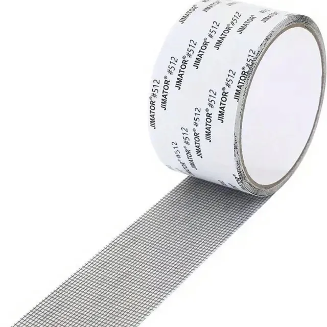 Strongy Hor Reparatie Tape - Vliegenraam Reparatie Tape - Zelf Je Hor Repareren - Vliegengordijn Tape - 2 M - Grijs Donkergrijs