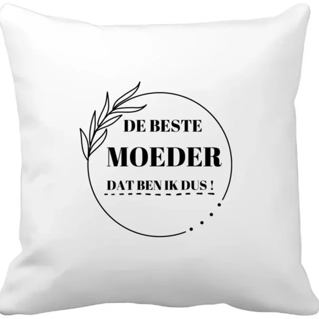 Akyol de beste moeder dat ben ik dus Kussen hoes - Moeder - mama - moeder cadeautjes - moederdag - verjaardag - geschenk - kado - 40 bij 40 cm Multicolor