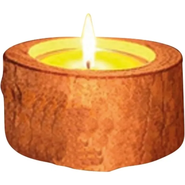mel-o-design Citronella kaars in boomstam - muggen - citronella kaarsen - tuinkaars - 8 branduren Hout