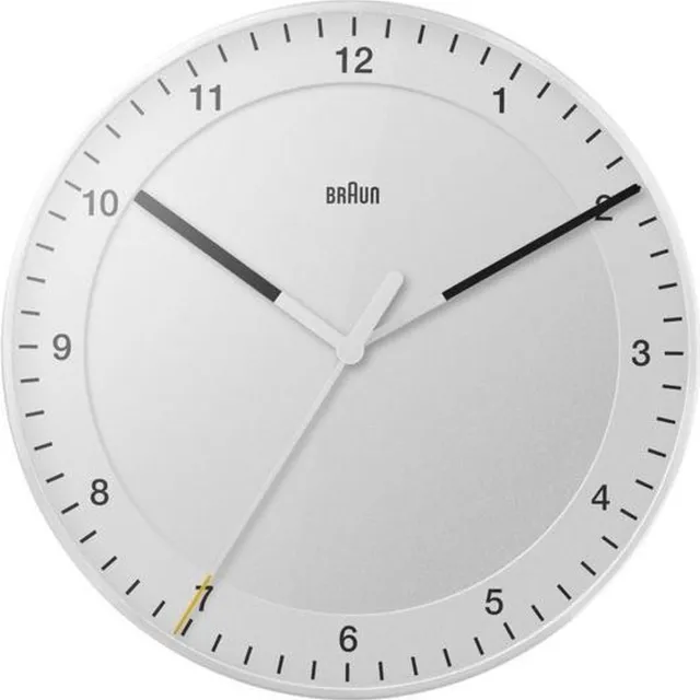 Braun BC17W - Wandklok - Analoog - Kunststof - Wit
