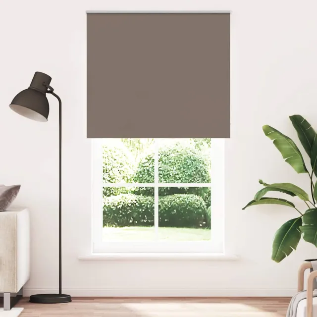 vidaXL Rolgordijn verduisterend koffie 120x210 cm stofbreedte 116,6 cm Bruin