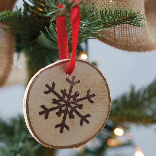 Ginger ray Ginger Ray - Vintage Noel - Hanger kerstboom hout (6 stuks)