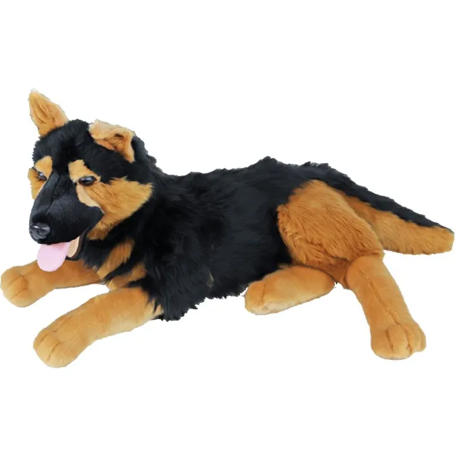 Gebr. De Boon Boony Natural Decoration pluche duitse herder 53 cm liggend Boony-N... natuurlijk
