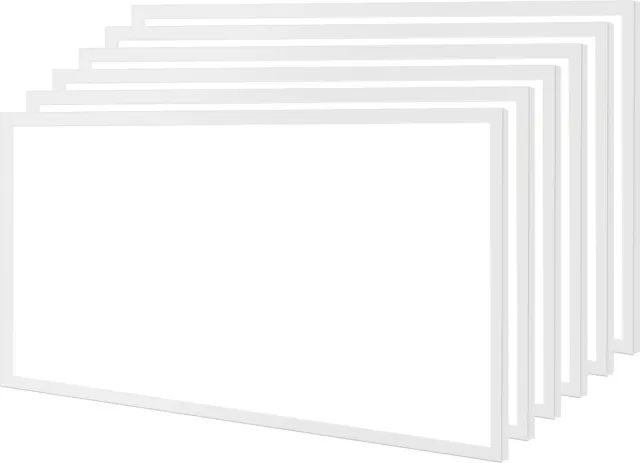 Velvalux LED Paneel 30x60 6 Pack - Velvalux Lumis - LED Paneel Systeemplafond - Helder/Koud Wit 6000K - 24W - Inbouw - Rechthoek - Wit - Flikkervrij