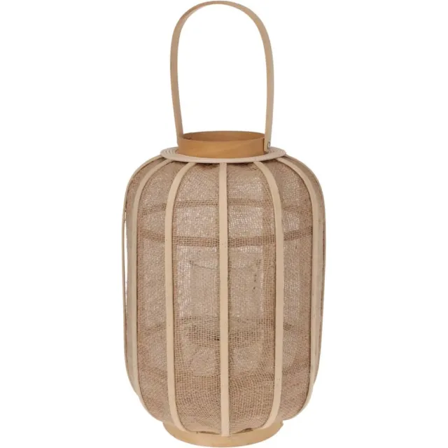 H&S Collection H&S - Collection - Hanglantaarn - 28x40 - cm - rattan - beige