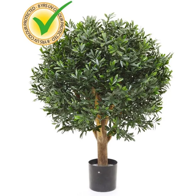 maxifleur Kunstplanten Ilex bol kunstplant 55cm - UV bestendig Groen