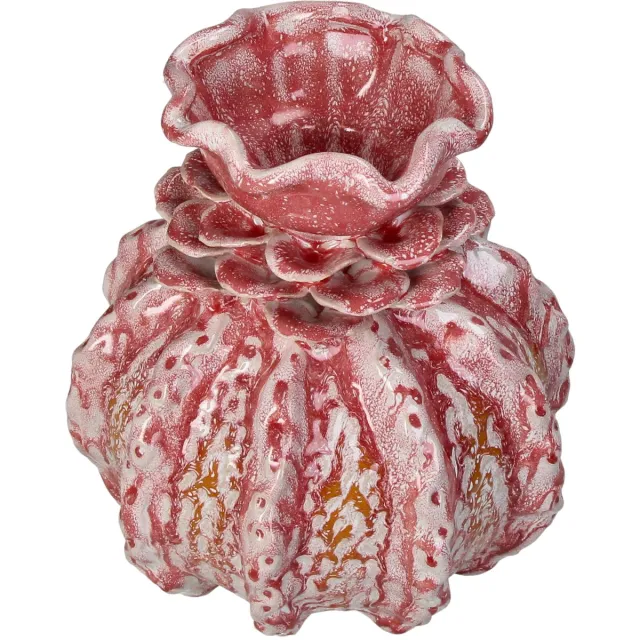 HD Collection Vaas stoneware Roze 22x22x24,5cm Pink