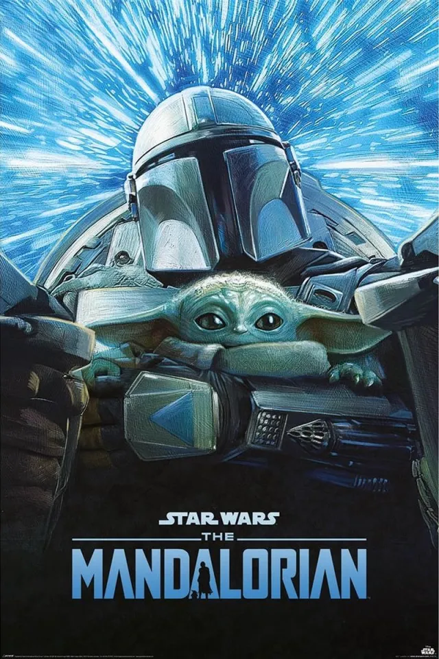 Star Wars The Mandalorian S3 Lightspeed Poster 61x91.5cm Multi color