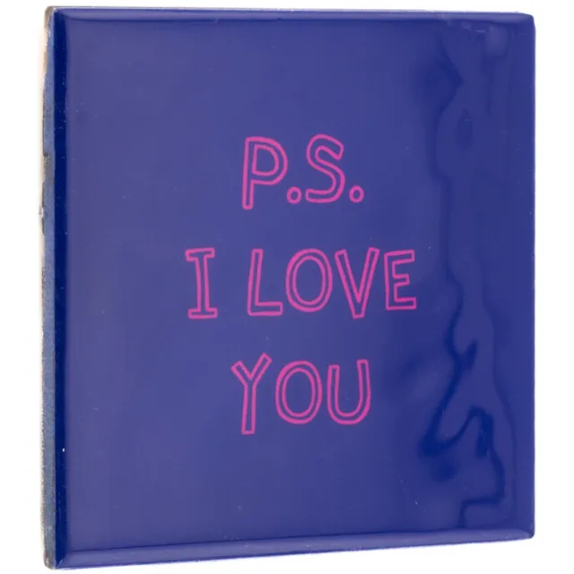 homebound by ky Homebound - Spreuktegel - P.S. I love you paars