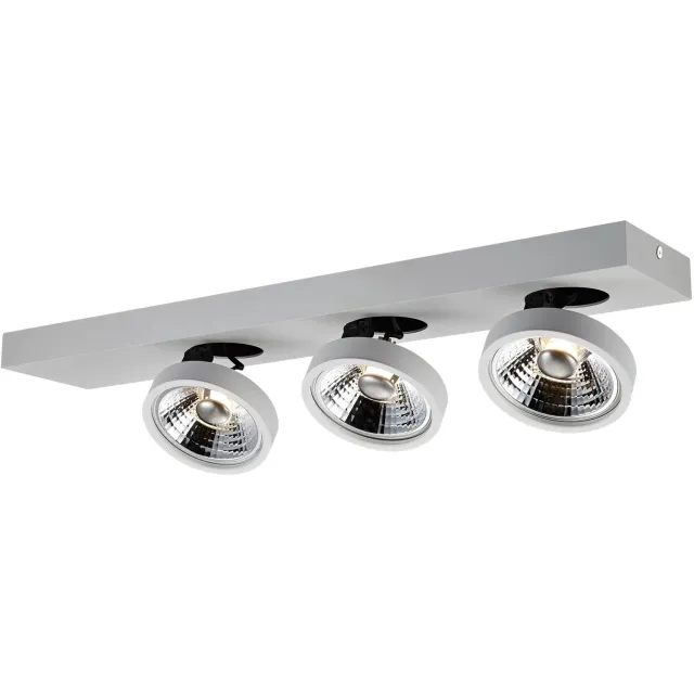 Fantasia AEON plafondspot 3x AR111 12W wit, dimbaar, 350° draaibaar, 2700K warm wit licht, 4158 lumen