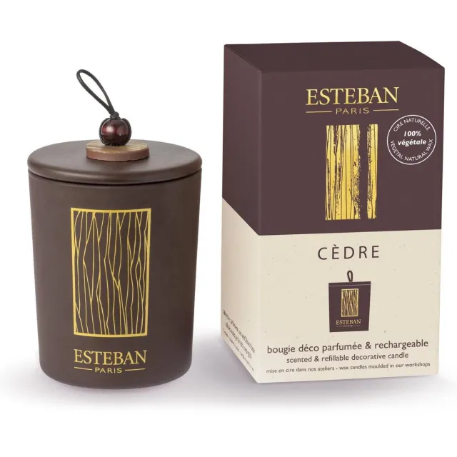 Esteban Classic Cèdre Geurkaars Decoratief 180gr Bruin