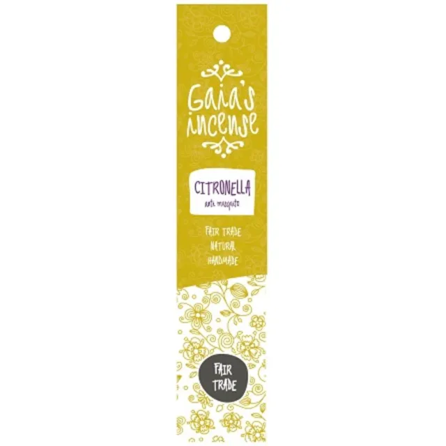 Ruben Robijn Citronella Gaia's incense Geel