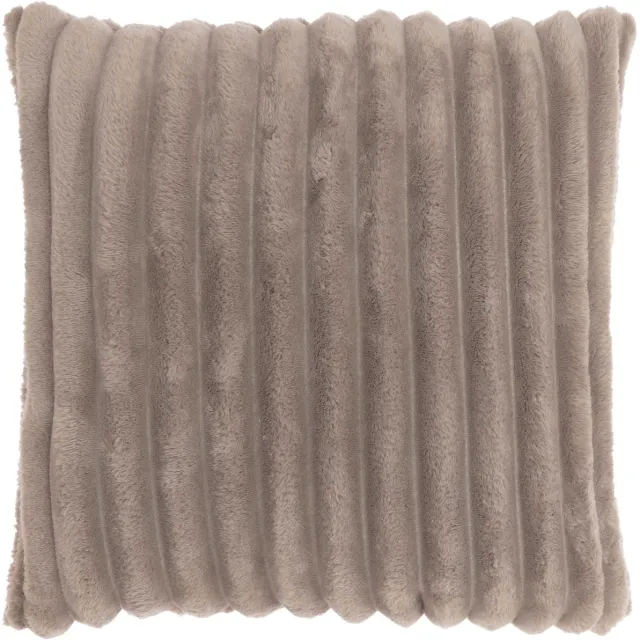 Unique Living Sierkussen Lex - Polyester - Taupe - 50x50 cm - Brede Rib
