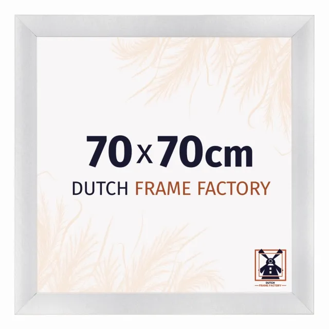Dutch Frame Factory Fotolijst 70x70 cm - MDF - Zilver Mat - Praag