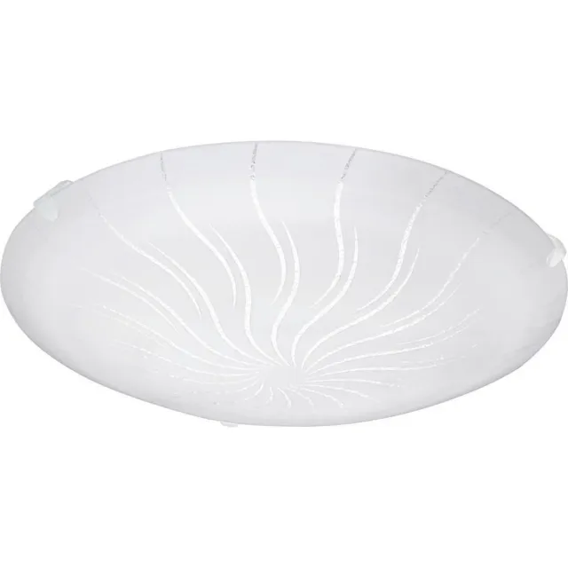 Eglo Margitta 1 - Wand/Plafondlamp - 1 Lichts - Ø245mm. - Wit - Granille Wit, Helder
