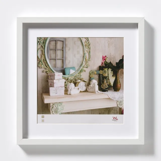 Walther Stockholm - MDF Houten lijst - Fotoformaat 40x40 cm - Wit